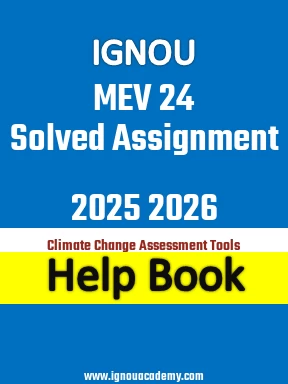 IGNOU MEV 24 Solved Assignment 2025 2026